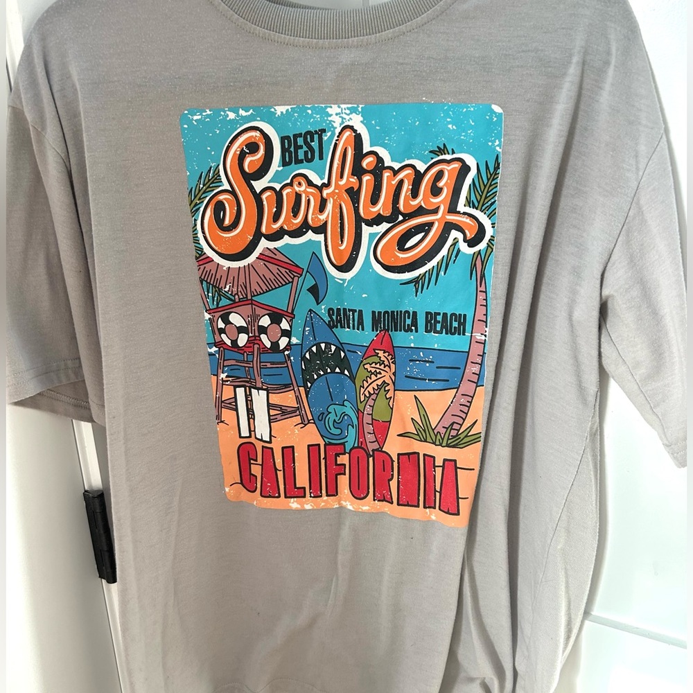Santa Monica Beach oversized Tee - Picture 4 of 4